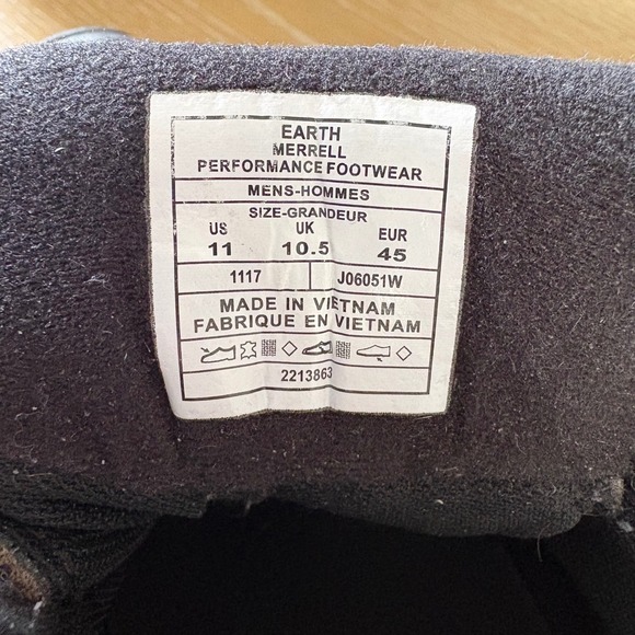 Merrell Moab‎ 2 Mid Waterproof Hiking Boots Earth Brown Mens 11 J06051W Vibram main image 5